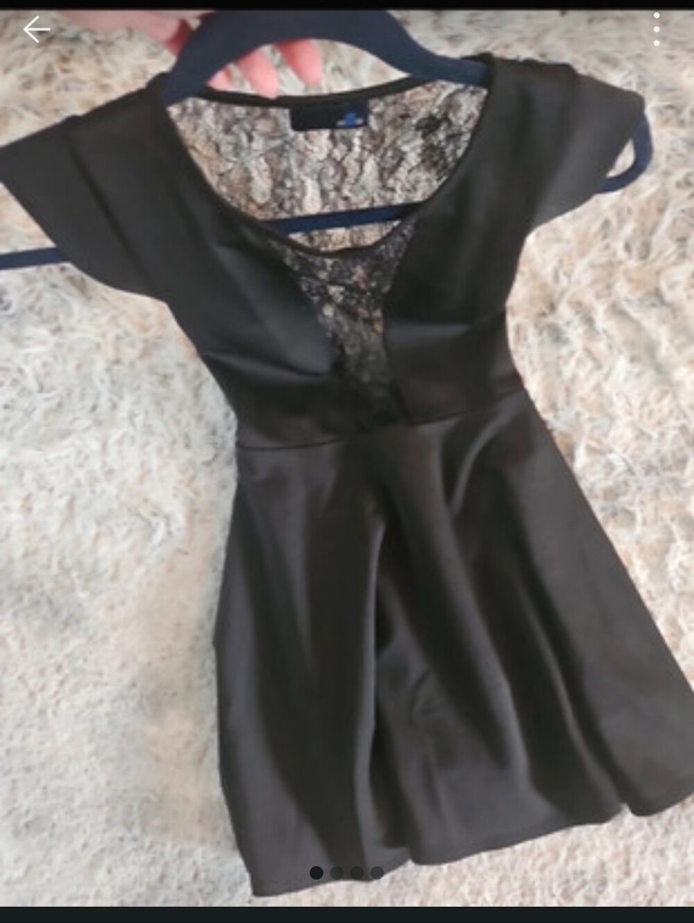 Sis Sis Black Lace Fit & Flare Skater Dress | See Measurements - Picture 2 of 3